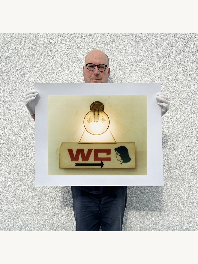 WC Typography Bathroom Art Print