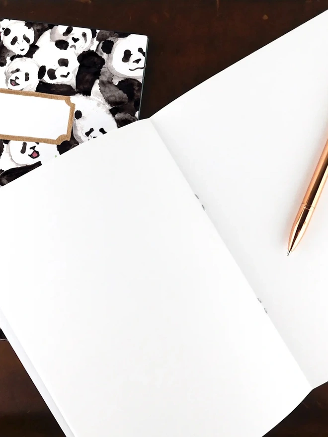 Embarrassment of Pandas Print Notebook