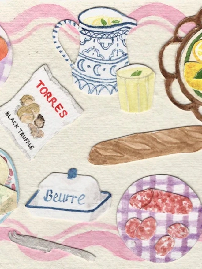 Summer Lunch Greetings Card