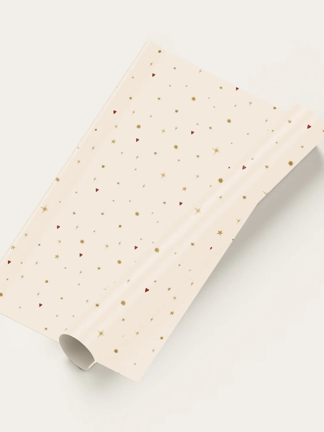 Astral Weeks Gift Wrap (3 Sheets), a decorated wrapping paper sitting on a plain white surface. 