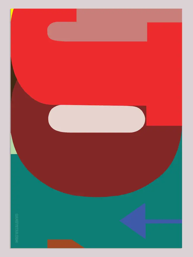 Colour block Joy wrapping paper