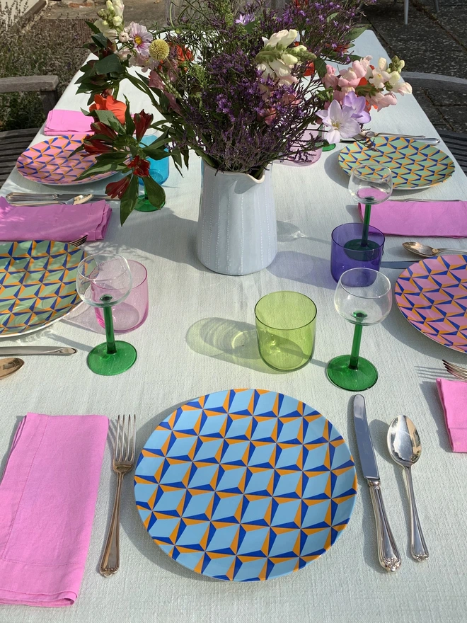 Retro Blue Plate