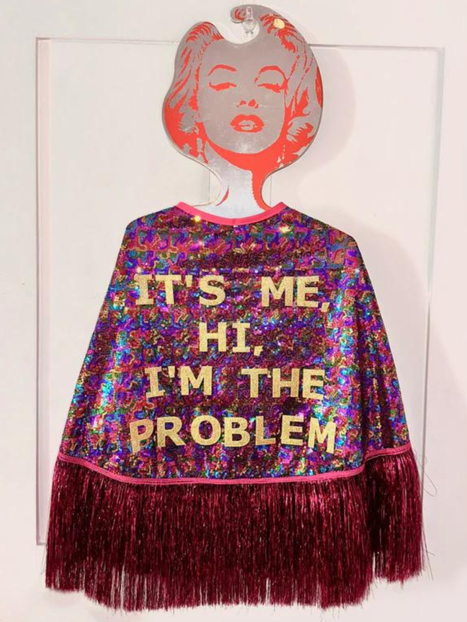 Anti-hero sequin cape