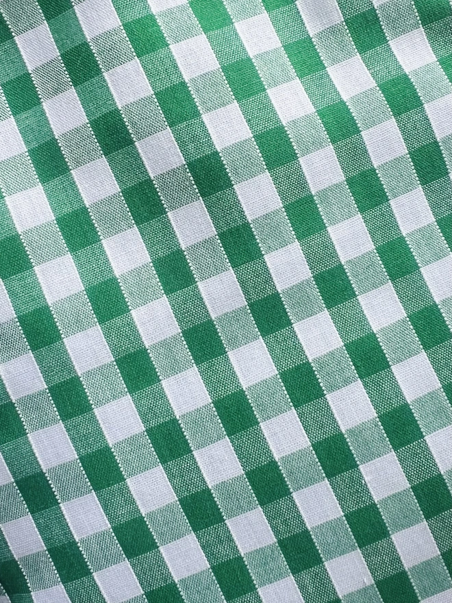 Green Gingham Hot Water Bottle