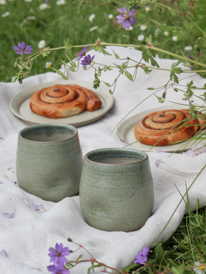 Handmade Ceramic Dimple Tumbler