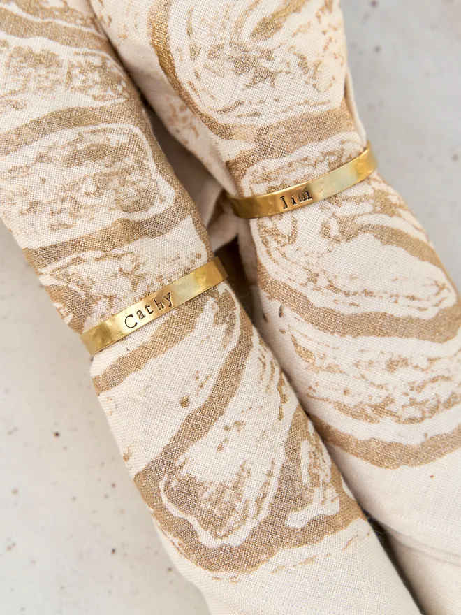 Personalised Napkin Rings (Set Of 4)