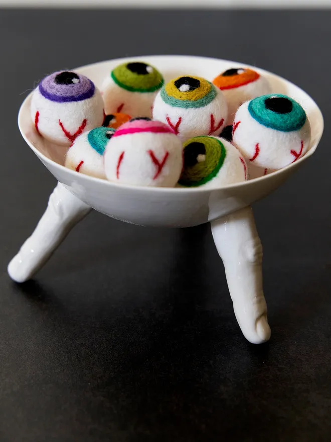 Halloween felt eyeballs