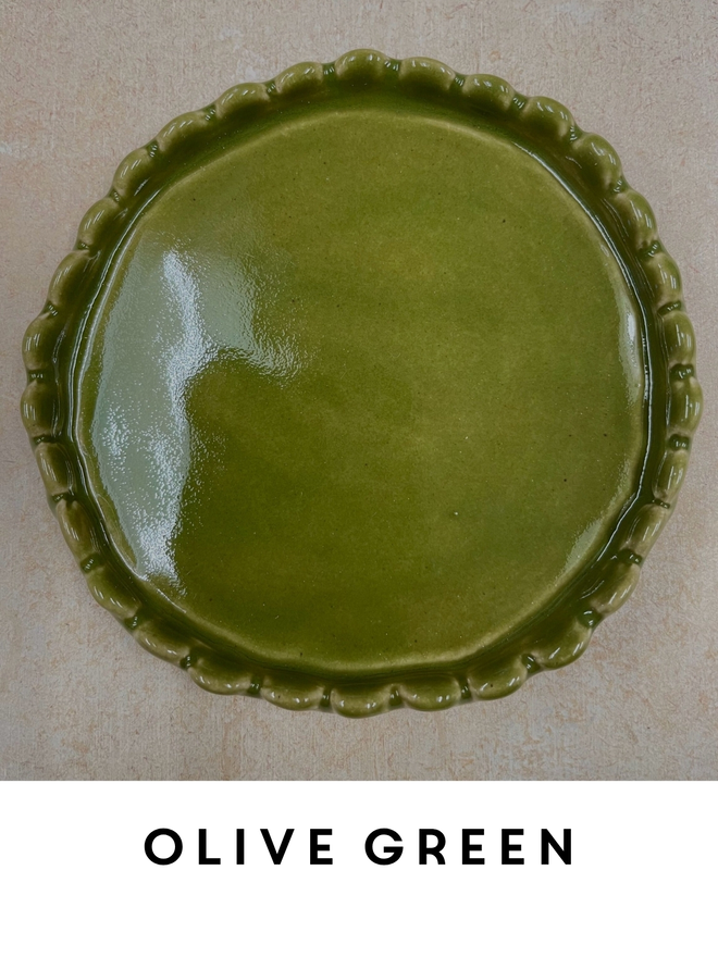 Scalloped Edge Ceramic Coasters
