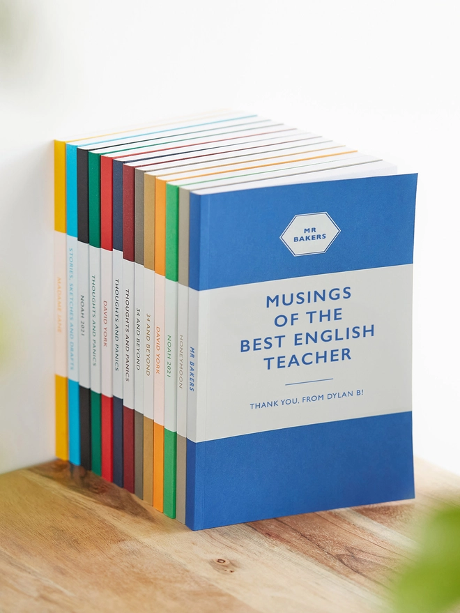 personalised teacher gift notebook