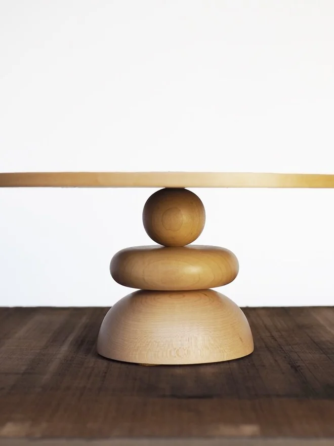Wooden Float Cake Stand 