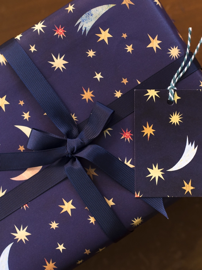 Starry Night Wrapping Paper