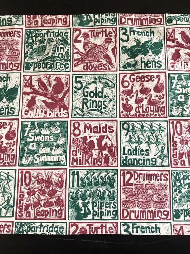 Christmas Organic Cotton Napkins (Set Of 6)