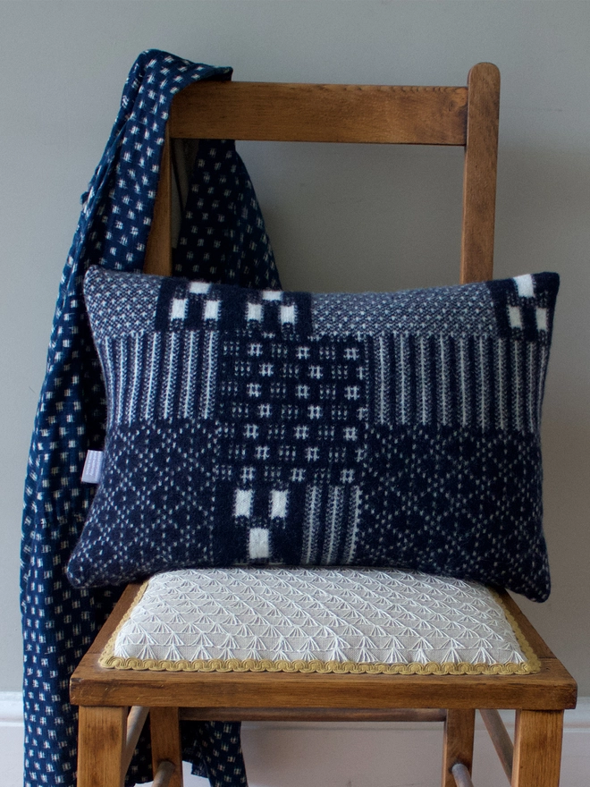 Patchwork Ikat Cushion