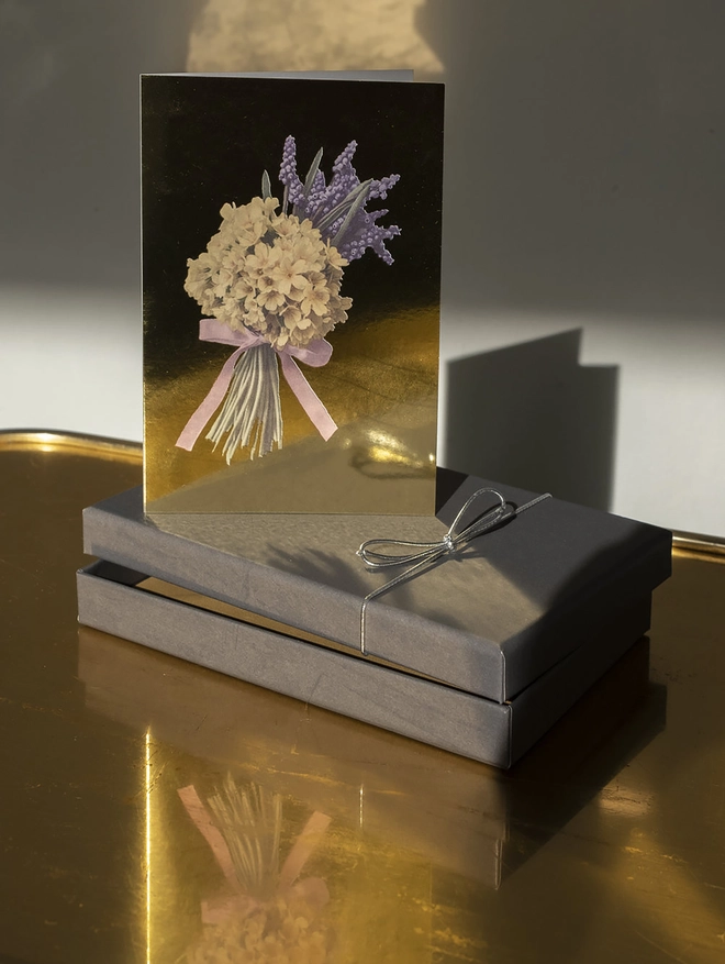 bouquet card