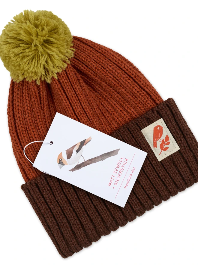 matt sewell hawfinch bobble hat