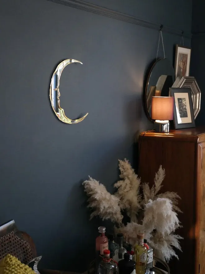 Wall Mirror Crescent Moon