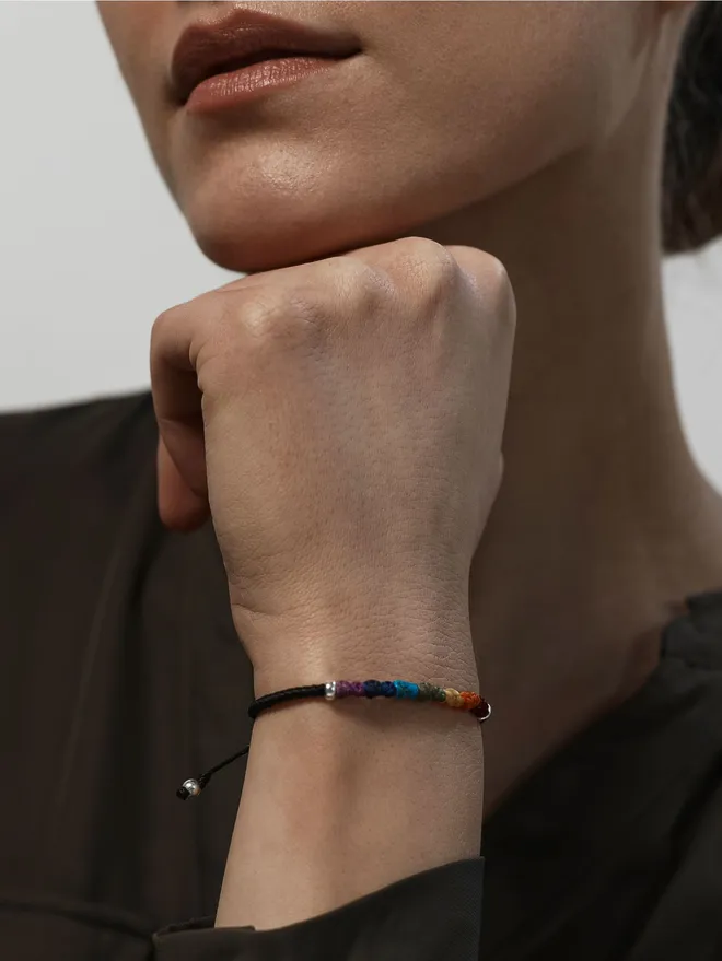 women bracelet rainbow