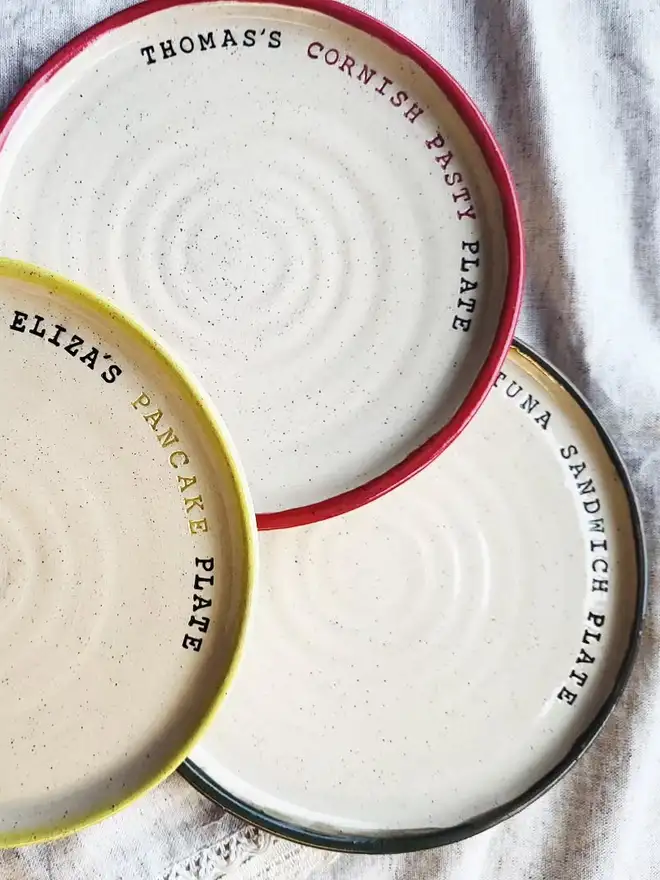 Personalised Wheel-Thrown Dinner Plate