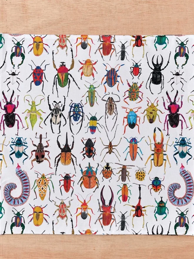 Beetles Handkerchief Pocket Square 