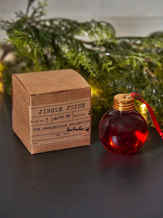 Jingle Juice cocktail bauble