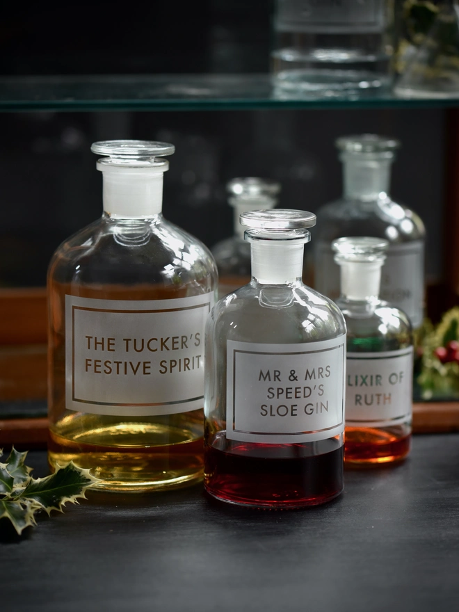 Bespoke Apothecary 3 Size Bottles