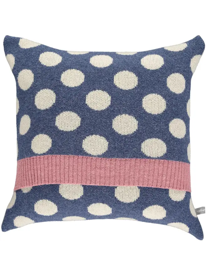 Lambswool Patterned Cushion, a cushion sitting on a plain white surface. 