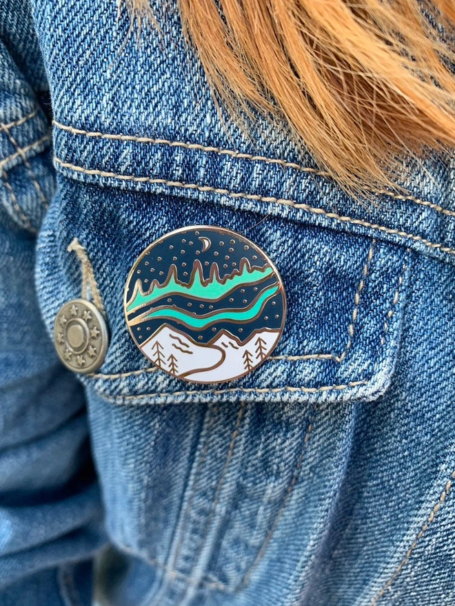 Northern Lights Enamel Pin