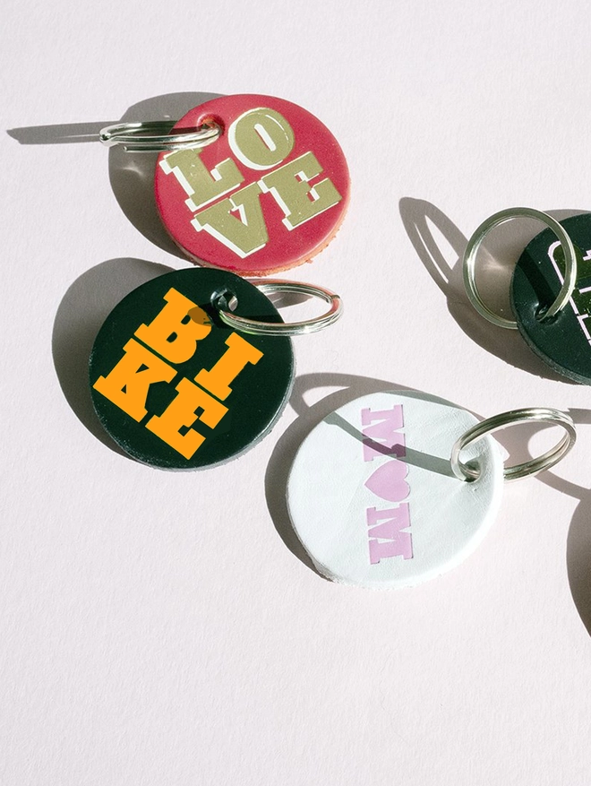 Bike mix of keyrings