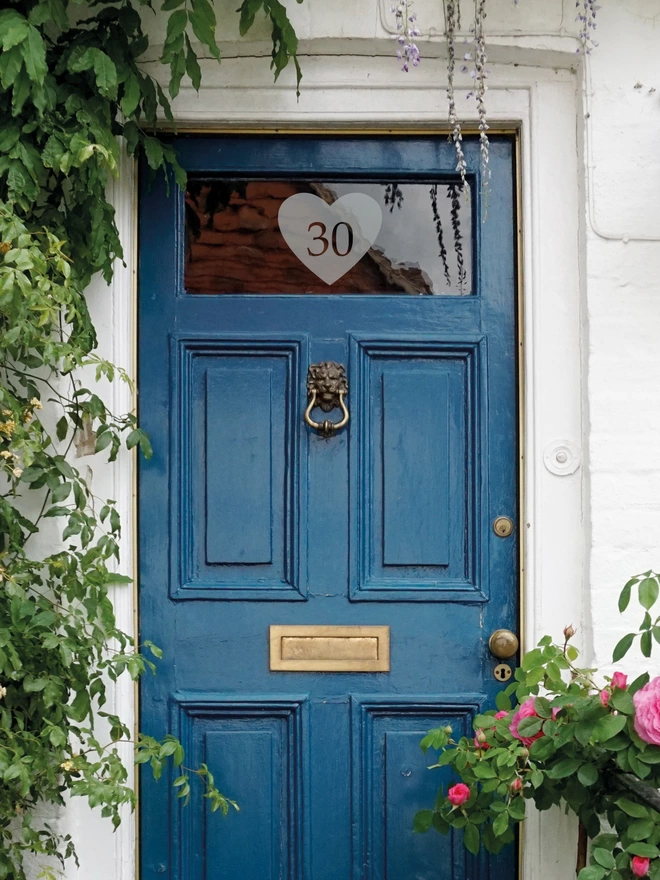 heart front door number