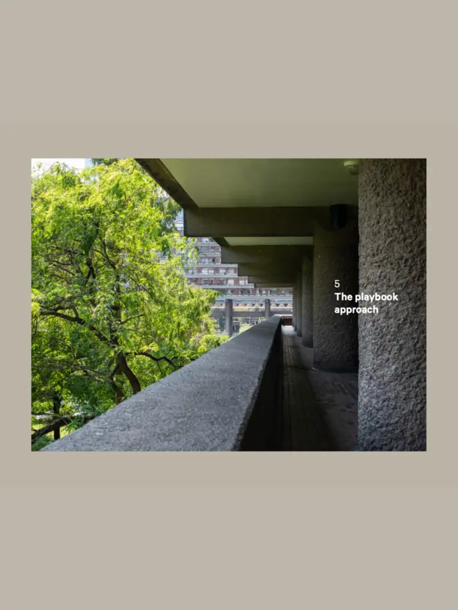 Inside spread of book