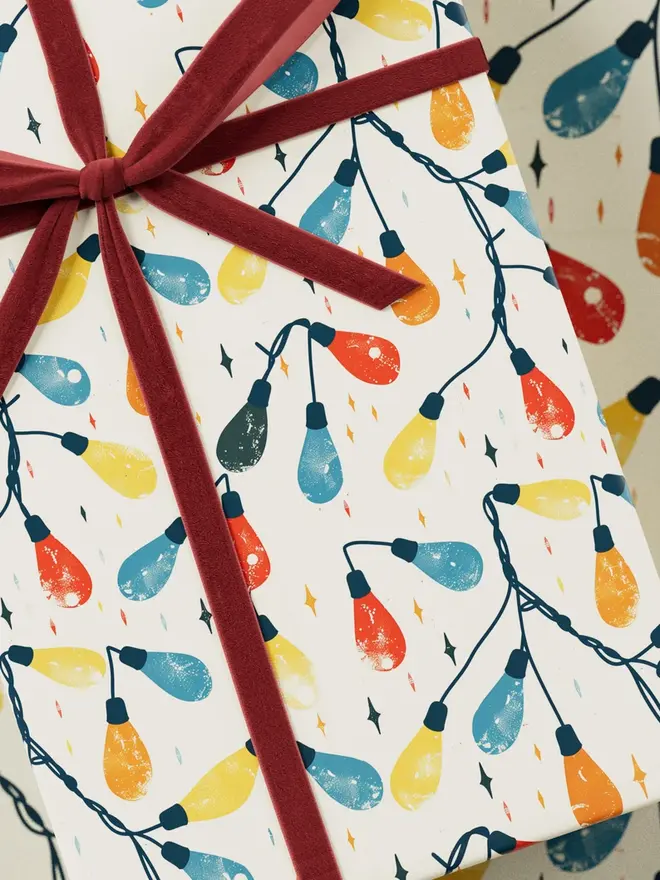 Christmas Lights Wrapping Paper