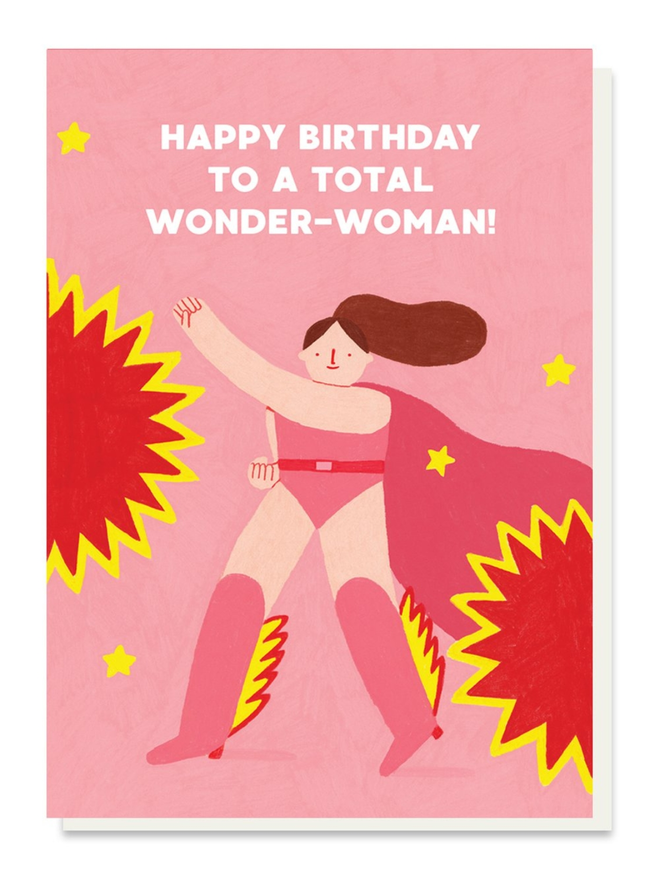 total wonder woman birthday card