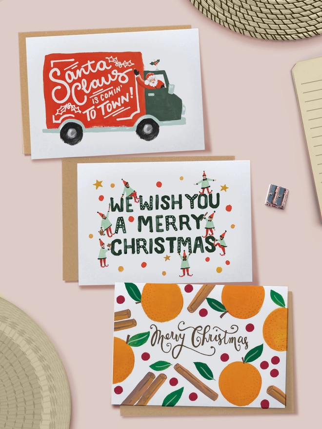 We Wish You A Merry Christmas Elves Card