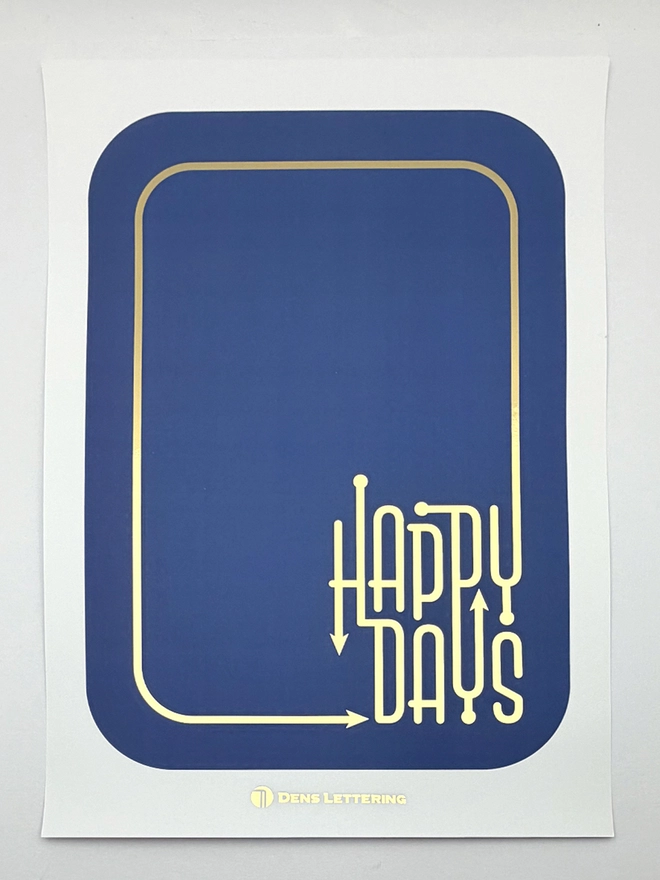 Gold Foil Print