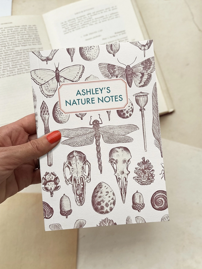 HOLDING NATURAL HISTORY NOTEBOOK