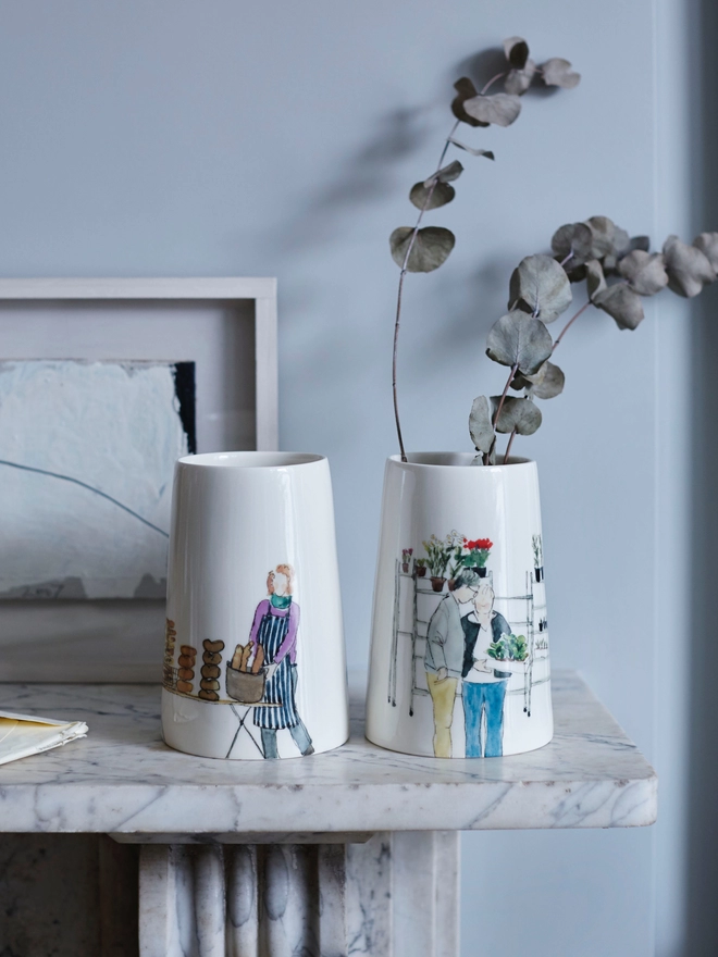 photo of vases in home