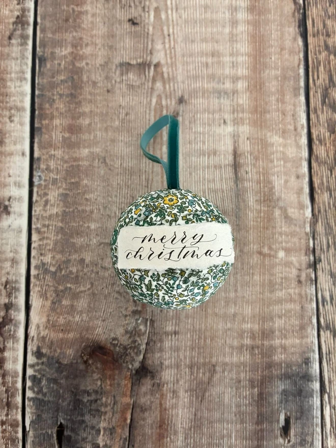 Liberty fabric bauble floral pattern
