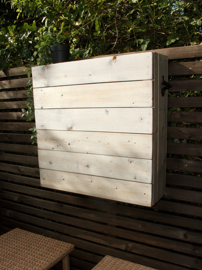Drop Down Wooden Wall Garden Bar