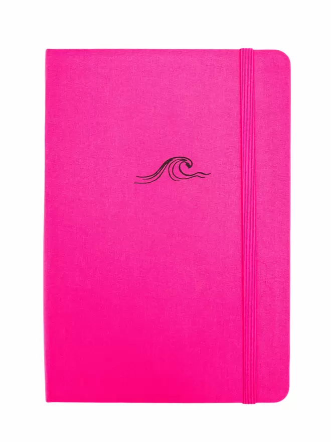 wave on pink book