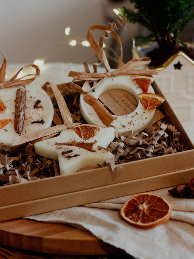 Christmas soy wax melt tree decoration