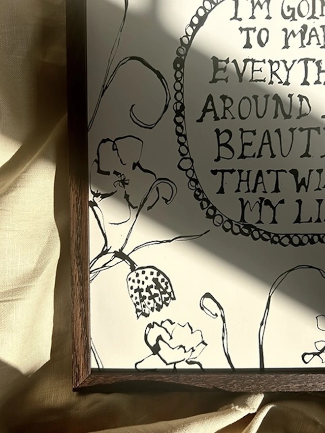 A Beautiful Life Screenprint