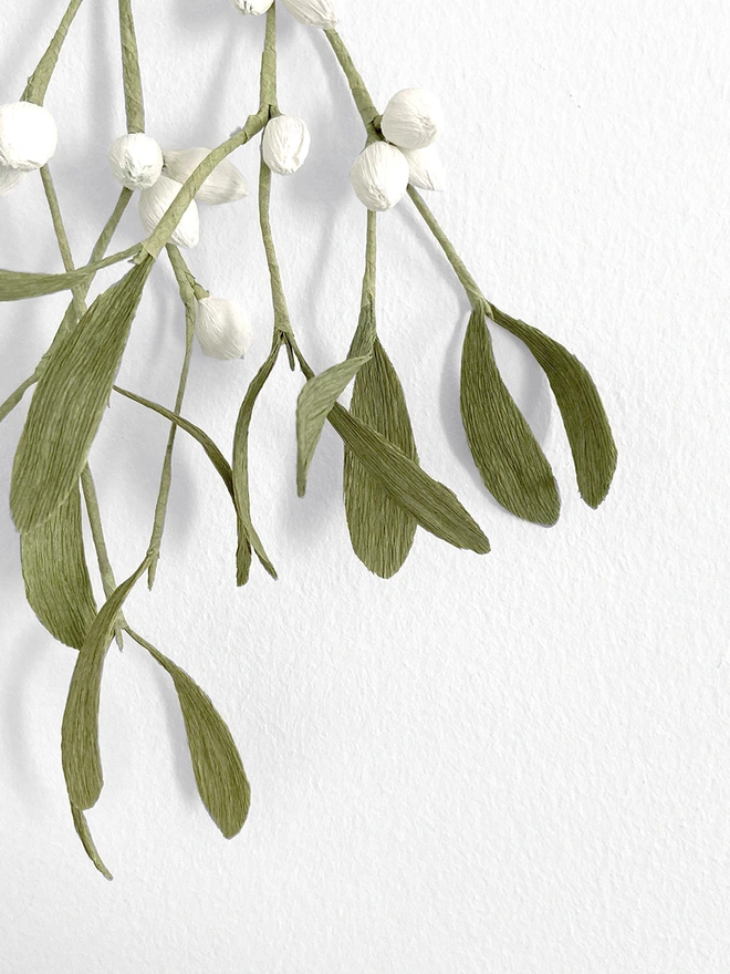 Crepe Paper Mistletoe DIY Kit