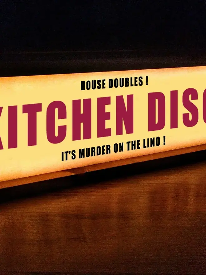 personalised kitchen disco sign