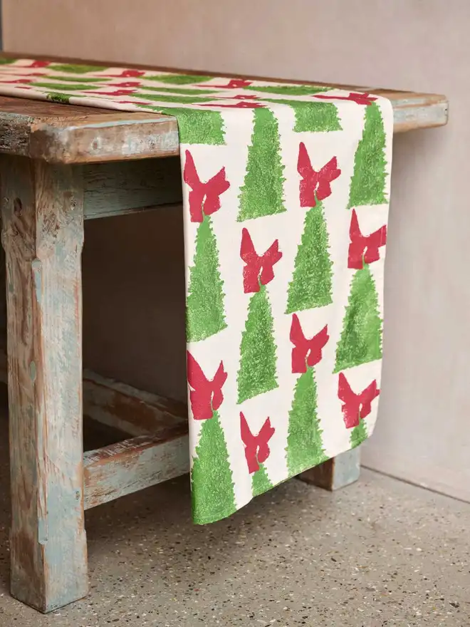 Christmas Tree Table Runner and Napkin Set