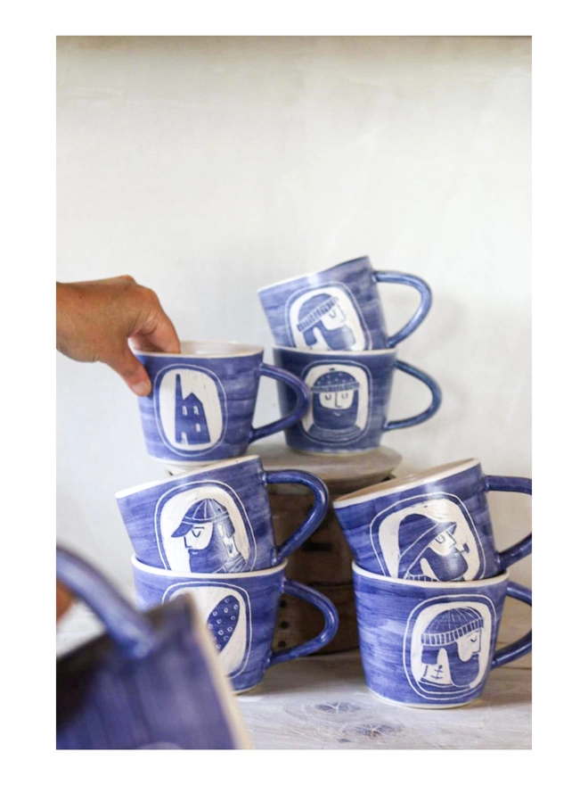 Laura Lane Ceramics mugs together