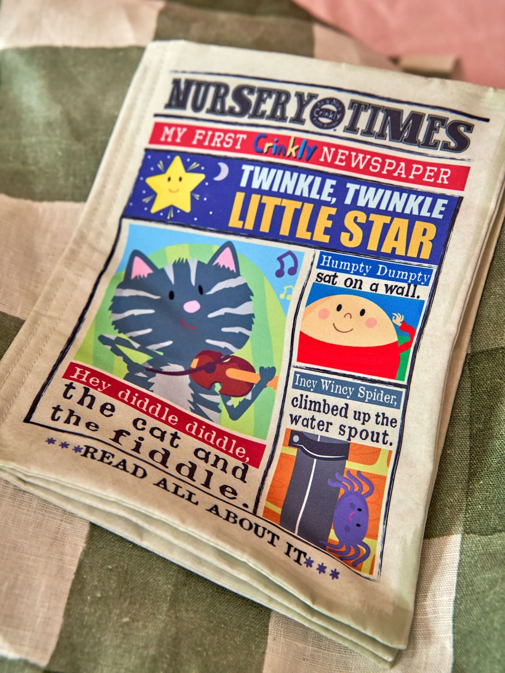 Nursery Rhymes Crinkly Cloth Newspaper