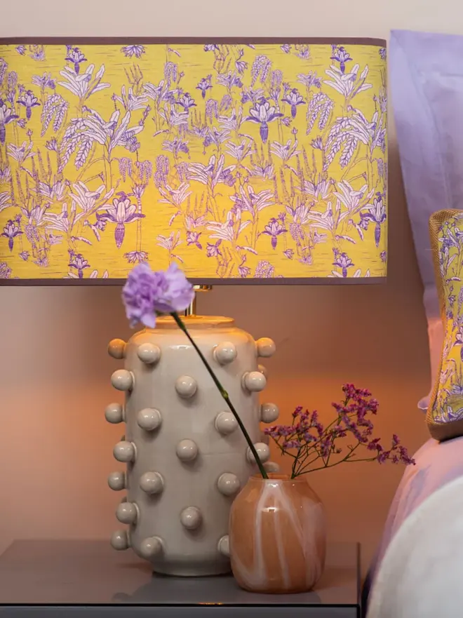 yellow tropicalia lamp