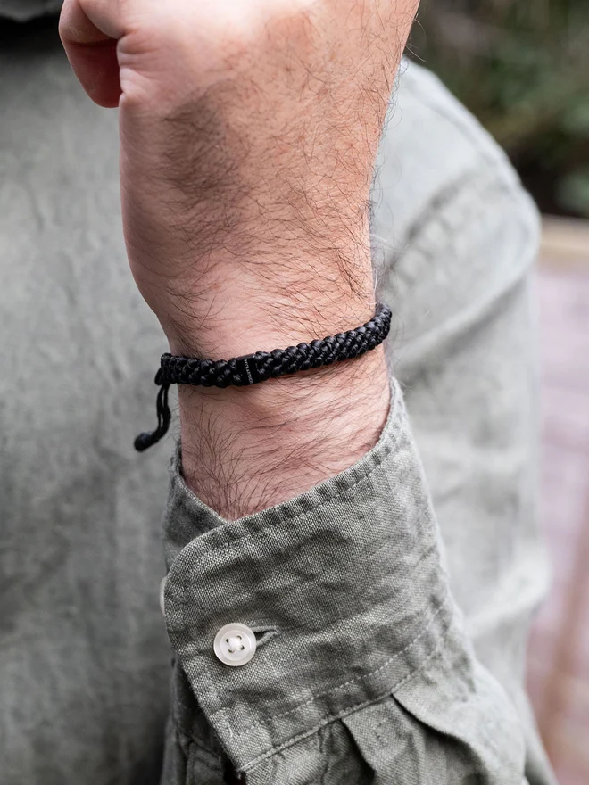 men rope bracelet