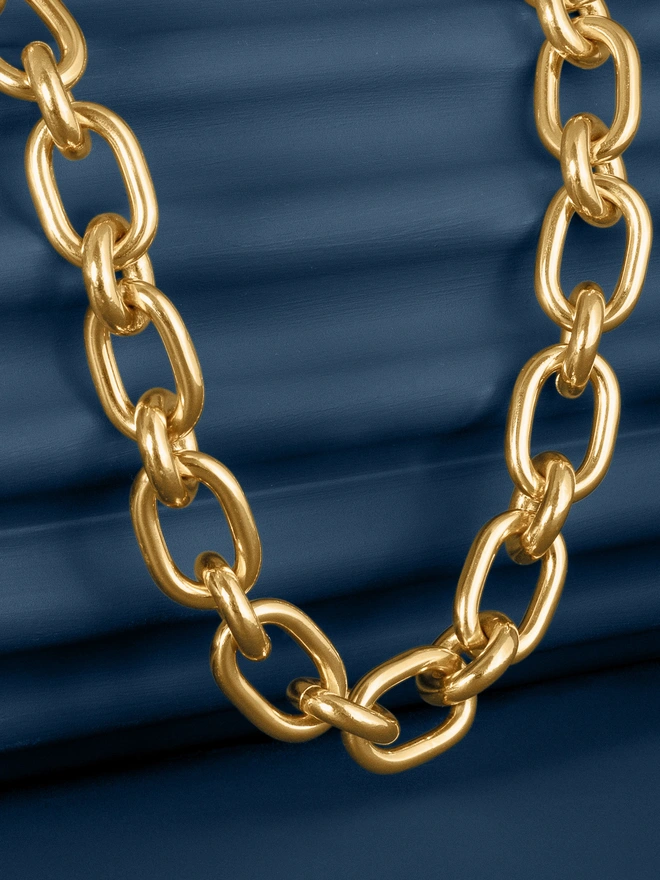 Loel Chunky Mixed Chain Gold Necklace