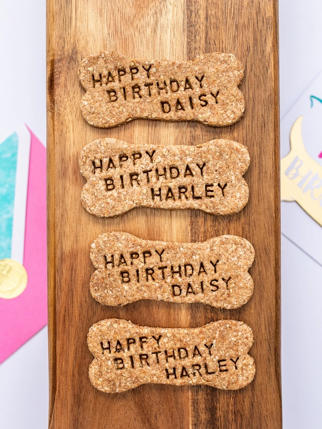 Coco Kennel Personalised Happy Birthday Dog Biscuits